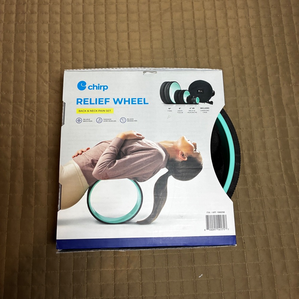 Chirp Relief Wheel Back & Neck Pain 3-Pack Case Yoga Roller